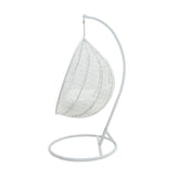 Balansoar Zafer, Metal si PP, 106x103x200 cm - Alb