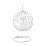 Balansoar Zafer, Metal si PP, 106x103x200 cm - Alb