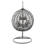 Balansoar Zafer, Metal si PP, 106x103x200 cm - Gri