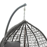 Balansoar Zafer, Metal si PP, 106x103x200 cm - Gri
