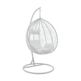 Balansoar Zafer, Metal si PP, 106x103x200 cm - Alb