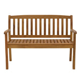 Banca cu 2 locuri Jerdu lemn Natural de salcâm, 120x61x87 cm