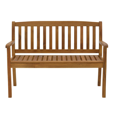 Banca cu 2 locuri Jerdu lemn Natural de salcâm, 120x61x87 cm