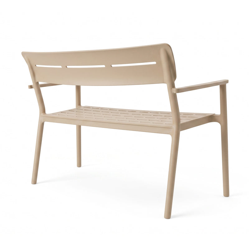 Bancă de grădină 2 locuri Cadrin, Diverse culori, 117x60x83 cm - Bej | SKU: 326-000091 | Bancă de grădină 2 locuri Cadrin, 117x60x83 cm, varianta Bej, produs pentru amenajarea locuinței, disponibil online în România la CasaMob