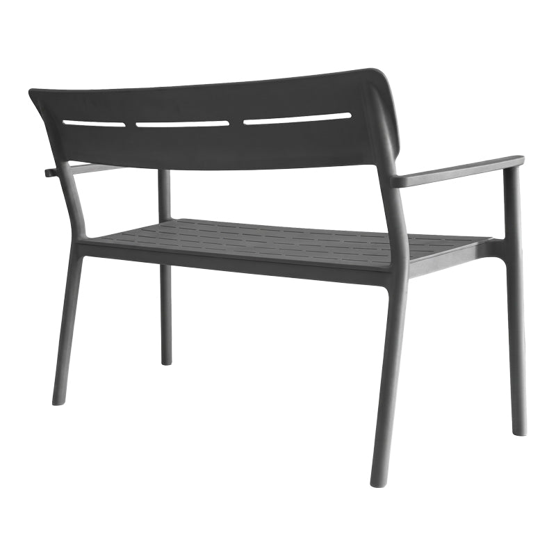 Bancă de grădină 2 locuri Cadrin, Diverse culori, 117x60x83 cm - Antracit | SKU: 326-000092 | Bancă de grădină 2 locuri Cadrin, 117x60x83 cm, varianta Antracit, produs pentru amenajarea locuinței, disponibil online în România la CasaMob