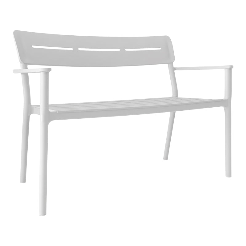 Bancă de grădină 2 locuri Cadrin, Diverse culori, 117x60x83 cm - Alb | SKU: 326-000093 | Bancă de grădină 2 locuri Cadrin, 117x60x83 cm, varianta Alb, produs pentru amenajarea locuinței, disponibil online în România la CasaMob