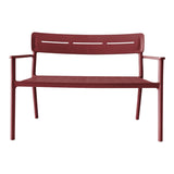 Bancă de grădină 2 locuri Cadrin, Diverse culori, 117x60x83 cm - Rosu | SKU: 326-000095 | Bancă de grădină 2 locuri Cadrin, 117x60x83 cm, varianta Rosu, produs pentru amenajarea locuinței, disponibil online în România la CasaMob