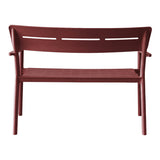 Bancă de grădină 2 locuri Cadrin, Diverse culori, 117x60x83 cm - Rosu | SKU: 326-000095 | Bancă de grădină 2 locuri Cadrin, 117x60x83 cm, varianta Rosu, produs pentru amenajarea locuinței, disponibil online în România la CasaMob