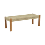 Bancuta de gradina Uma Boho, Natural - Negru, 120x45x40 cm - Bancuta de gradina Uma Boho, Natural - Negru, 120x45x40 cm - 340-000012