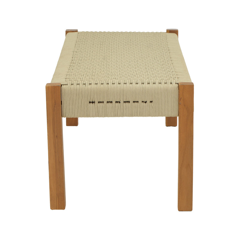 Bancuta de gradina Uma Boho, Natural - Negru, 120x45x40 cm - Natur