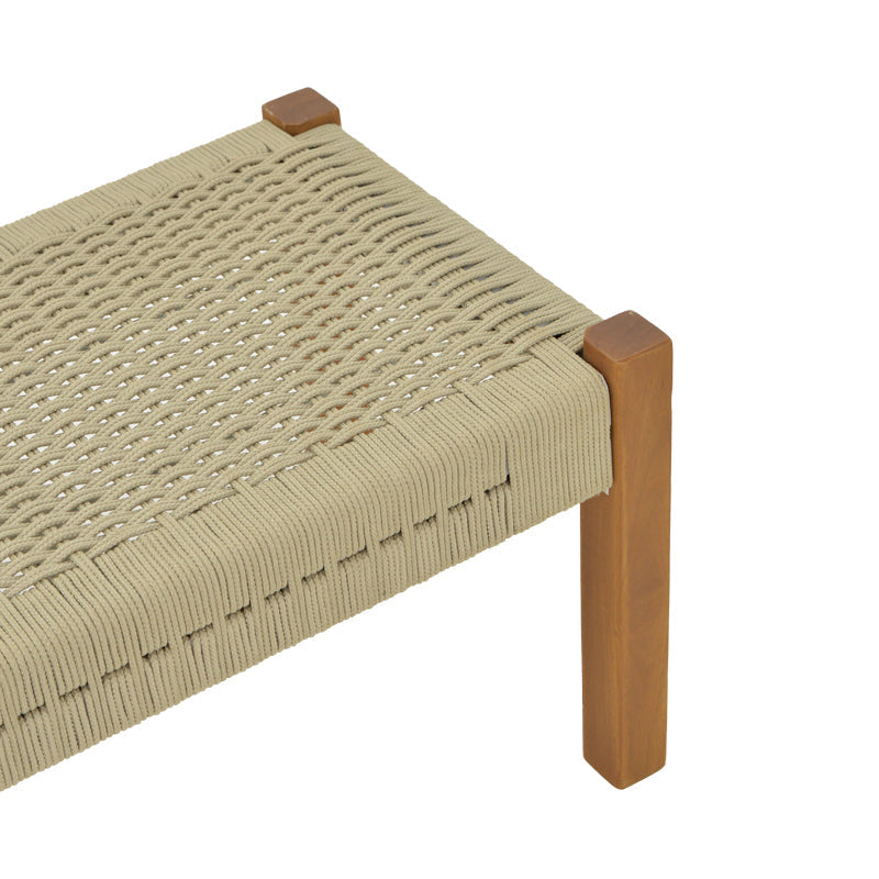 Bancuta de gradina Uma Boho, Natural - Negru, 120x45x40 cm - Natur