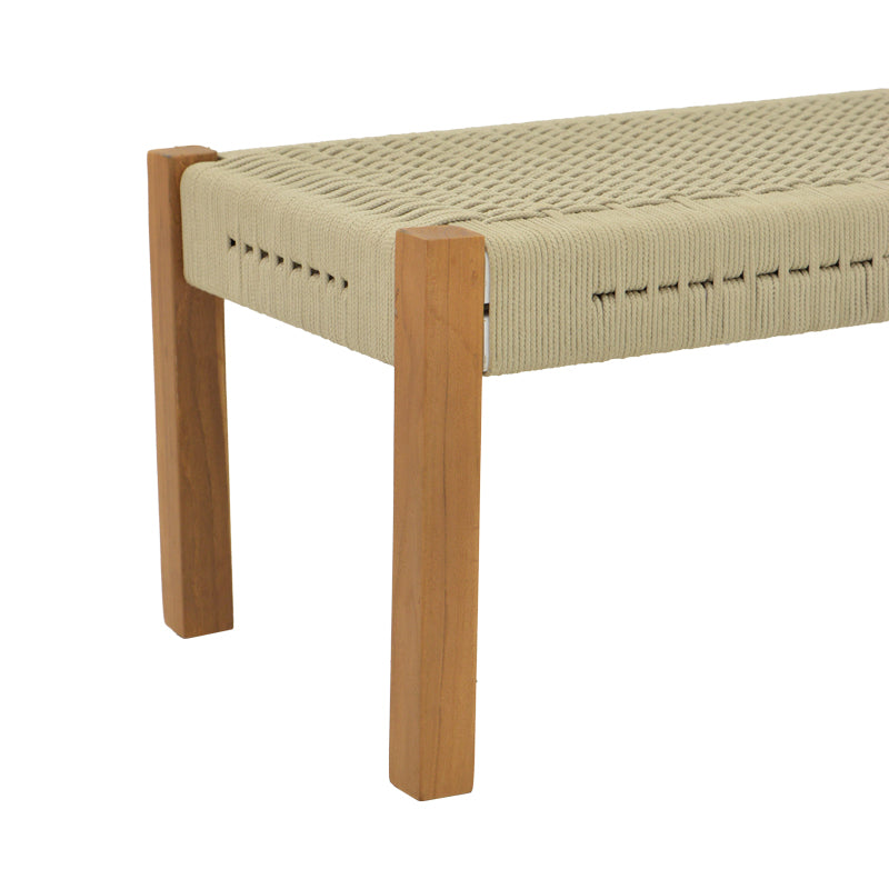 Bancuta de gradina Uma Boho, Natural - Negru, 120x45x40 cm - Natur