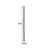 Bară pentru scaun regizor cu funcție de suport, Negru, 38 cm, 38 cm