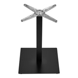 Bază de masă metalică Thonor, Industrial, Metal, Alb - Negru, 48x48x73 cm - Negru