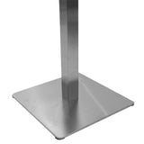 Baza de Masa pentru bar inaltime medie Soar, din aluminiu, Gri, 45x45x94 cm