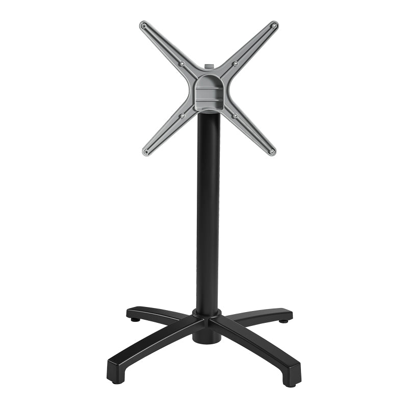 Bază de masă pliabilă metalică Levo, negru, 69x69x73 cm, perspectiva suplimentara