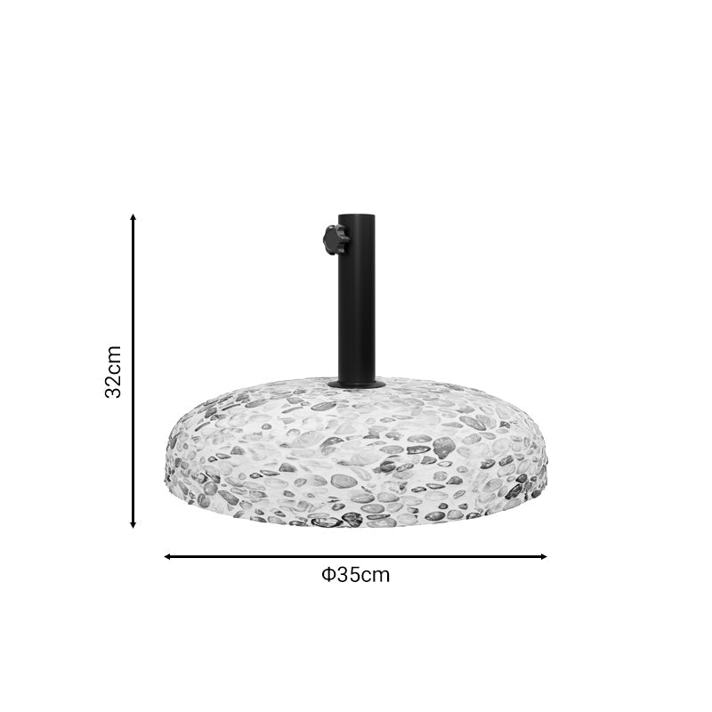 Baza de umbrela de ciment cu 15kg D35cm, 35x35x32 cm