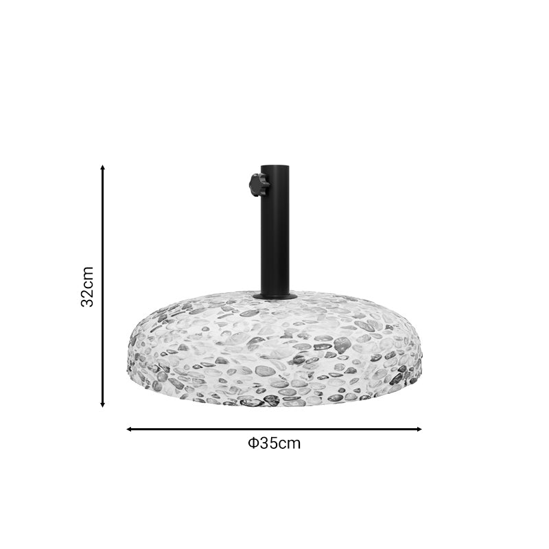 Baza de umbrela de ciment cu 15kg D35cm, 35x35x32 cm, imagine suplimentara