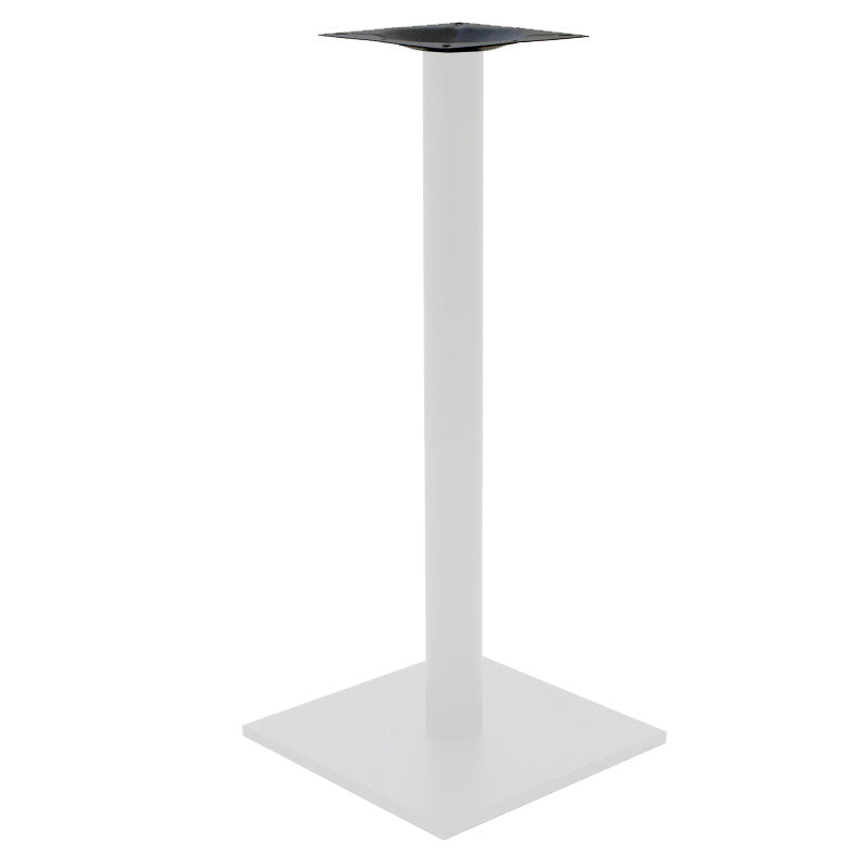 Baza masa bar functionala Staid, metal, Alb-Negru, 40x40x94 cm