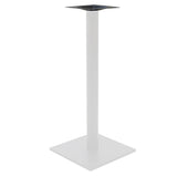 Baza masa bar functionala Staid, metal, Alb-Negru, 40x40x94 cm