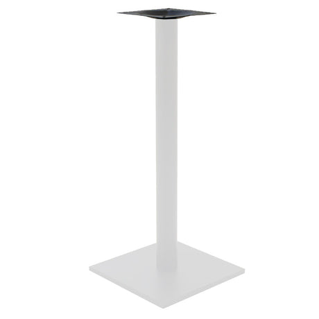 Baza masa bar functionala Staid, metal, Alb-Negru, 40x40x94 cm