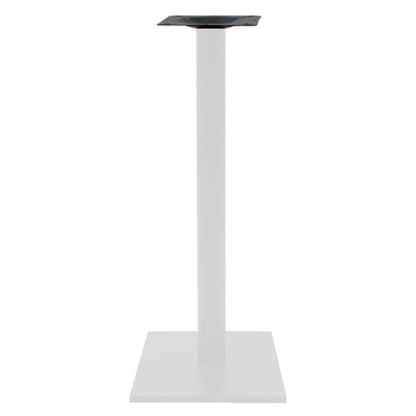 Baza masa bar functionala Staid, metal, Alb-Negru, 40x40x94 cm