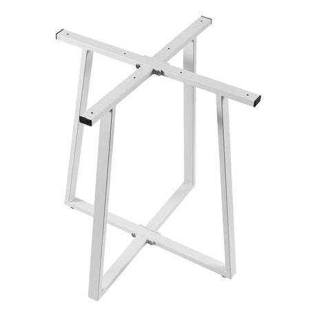 Baza mesei metalice Mulbe, Alb - Negru, 70x70x73 cm
