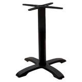 Baza mesei de bar Ntona, neagra, 62x62x108 cm