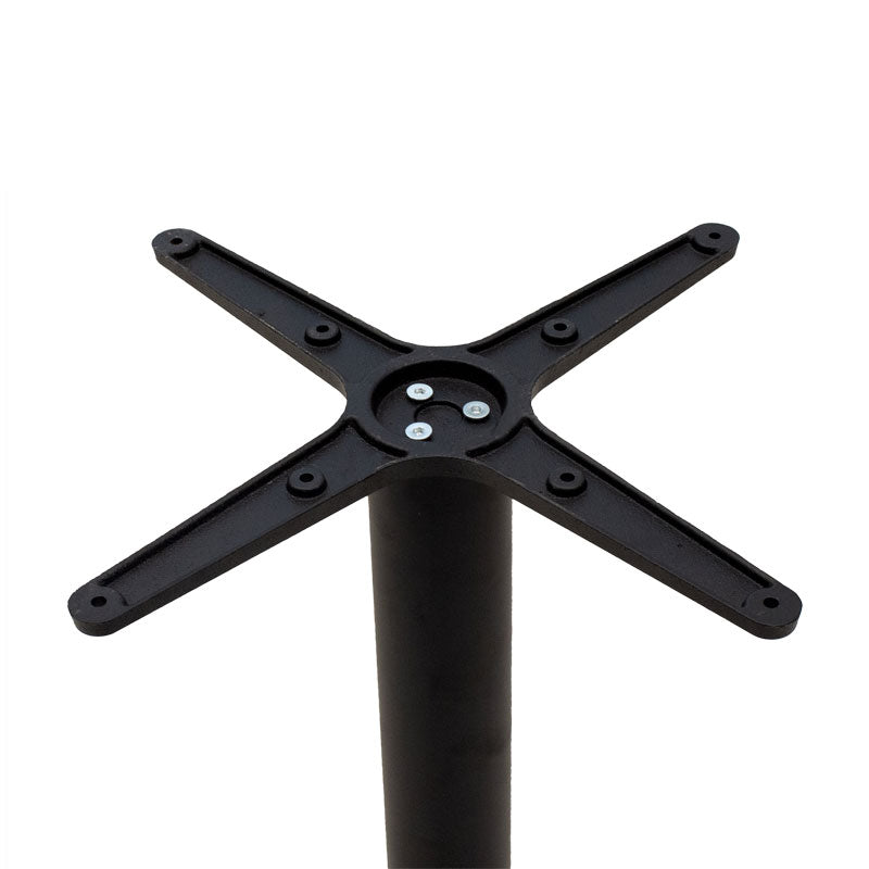 Baza mesei de bar Ntona, neagra, 62x62x108 cm, imagine suplimentara