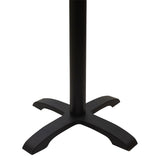 Baza mesei de bar Ntona, neagra, 62x62x108 cm