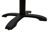 Baza mesei de bar Ntona, neagra, 62x62x108 cm