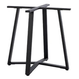 Baza mesei metalice Mulbe, Alb - Negru, 70x70x73 cm - Baza mesei metalice Mulbe, Alb - Negru, 70x70x73 cm