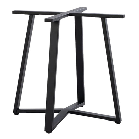 Baza mesei metalice Mulbe, Alb - Negru, 70x70x73 cm