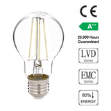 Bec cu LED E27 A60 - Alb, Transparent, 6x14 cm