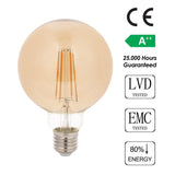 Bec cu LED G95 Gun, Auriu, 6x13 cm