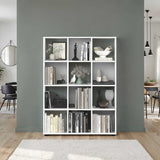 Biblioteca KTP-034-FF-1 Home Collection® Cubic, Alb - Stejar, 104x141x30 cm - Alb | SKU: KTP-034-FF-1, KTP-034-BB-1