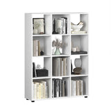 Biblioteca KTP-034-FF-1 Home Collection® Cubic, Alb - Stejar, 104x141x30 cm - Alb | SKU: KTP-034-FF-1, KTP-034-BB-1
