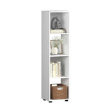 Biblioteca KTP-014-FF-1 Home Collection® Cubic, Alb - Stejar, 36x141x30 cm - Alb | SKU: KTP-014-FF-1, KTP-014-BB-1