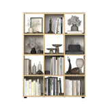 Biblioteca KTP-034-FF-1 Home Collection® Cubic, Alb - Stejar, 104x141x30 cm - Stejar | SKU: KTP-034-FF-1