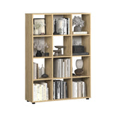 Biblioteca KTP-034-FF-1 Home Collection® Cubic, Alb - Stejar, 104x141x30 cm - Stejar | SKU: KTP-034-FF-1