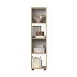 Biblioteca KTP-014-FF-1 Home Collection® Cubic, Alb - Stejar, 36x141x30 cm - Stejar | SKU: KTP-014-FF-1