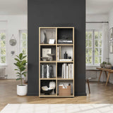 Biblioteca KTP-024-FF-1 Home Collection® Cubic, Alb - Stejar, 70x141x30 cm - Stejar | SKU: KTP-024-FF-1