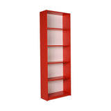 Biblioteca KTP-350-BB-1 Home Collection® Modern, 5 rafturi, 64x182x26 cm - Rosu | SKU: KTP-350-KK-1