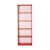 Biblioteca KTP-350-BB-1 Home Collection® Modern, 5 rafturi, 64x182x26 cm - Rosu | SKU: KTP-350-KK-1
