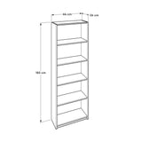 Biblioteca KTP-350-BB-1 Home Collection® Modern, 5 rafturi, 64x182x26 cm - Rosu | SKU: KTP-350-KK-1