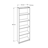 Biblioteca KTP-350-BB-1 Home Collection® Modern, 5 rafturi, 64x182x26 cm - Natur | SKU: KTP-350-BB-1, KTP-350-OO-1, KTP-350-AX-1, KTP-350-KK-1, KTP-350-FF-1, KTP-350-SS-1
