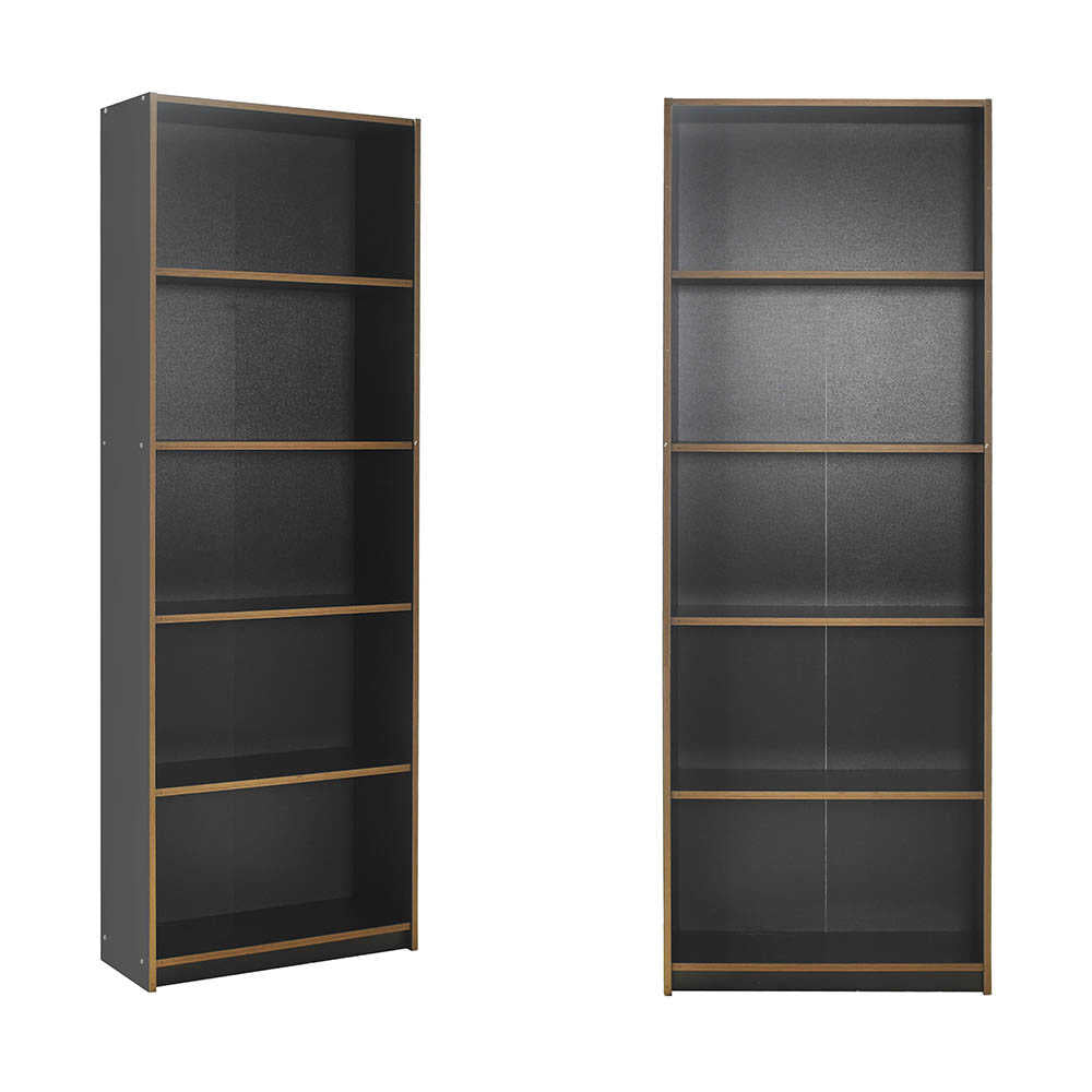 Biblioteca KTP-350-BB-1 Home Collection® Modern, 5 rafturi, 64x182x26 cm - Antracit | SKU: KTP-350-AX-1