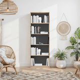 Biblioteca KTP-350-BB-1 Home Collection® Modern, 5 rafturi, 64x182x26 cm - Stejar | SKU: KTP-350-FF-1