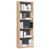 Biblioteca KTP-350-BB-1 Home Collection® Modern, 5 rafturi, 64x182x26 cm - Stejar | SKU: KTP-350-FF-1