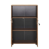 Biblioteca NKT-532-TT-1 Home Collection® New York, 2 usi cu cheie, 3 rafturi, Natur - Sonoma, 72x110x34 cm - Natur | SKU: NKT-532-TT-1